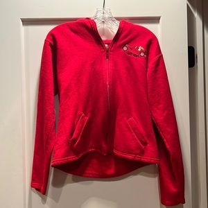 Red MC girl zip up